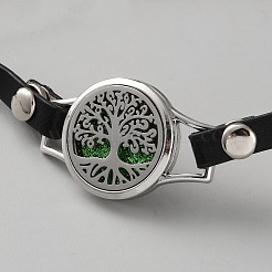 Bracelets de montre en cuir et alliage&nbsp;AJEW-WH0248-692P-03