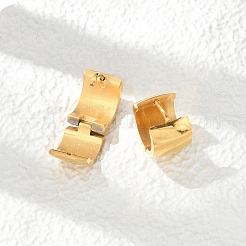 Pendientes de aro de acero inoxidable 304 con efecto pulido&nbsp;EJEW-M001-29B-G