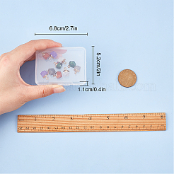 10 pieza de 5 colores rubí en zoisita y ágata gris y cristal de cuarzo y dijes de piedras preciosas de jade blanco y turquesa&nbsp;G-SC0002-05