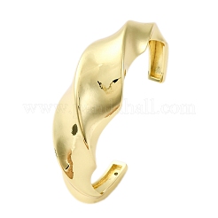 Bracelets en laiton boutons de manchette pour les femmes&nbsp;BJEW-Q060-03G