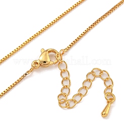 Messing-Kettenhalsketten für Damen&nbsp;NJEW-U011-05G