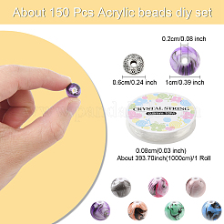 DIY-Sets zur Herstellung von Stretch-Armbändern aus Acrylperlen&nbsp;DIY-YW0011-70