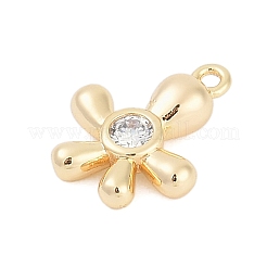 Colgante micropavé cubic zirconia de latón&nbsp;ZIRC-P122-03A-G