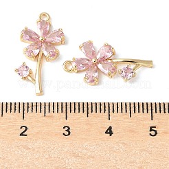 Pendentifs avec zircon cubiques à micro-pavés en laiton&nbsp;X1-KK-A253-16G