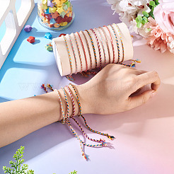 16 braccialetti in cordoncino di cotone macramè in 8 stili&nbsp;BJEW-TAC0058