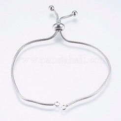 Fabrication de bracelets réglables en acier inoxydable 304 résistant au ternissement&nbsp;X-STAS-G169-02P