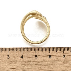 Manschettenringe aus Messing für Damen&nbsp;RJEW-G347-10GP