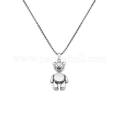 Colliers pendentif ours en alliage&nbsp;FS-WGADD22-02