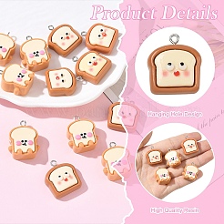 Colgantes de resina 12pcs 2 estilos&nbsp;RESI-YW0006-49