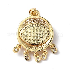 Pendenti malocchio a lume con zirconi colorati&nbsp;ZIRC-L102-14G-02