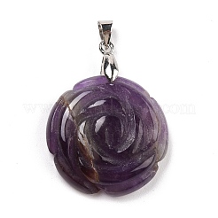Natürlichen Amethyst Edelsteinanhänger&nbsp;G-I319-02P-02