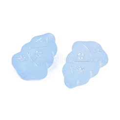 Perles en acrylique transparent mat&nbsp;OACR-P029-04B-04