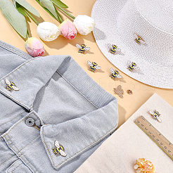 10 broche en émail abeilles&nbsp;JEWB-FG0001-73