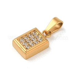 Pendentifs en acier inoxydable 304 avec placage ionique (IP)&nbsp;STAS-C103-09G