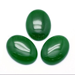 Natürliche Malaysia Jade cabochons, Oval, 40x30x7.5~8 mm