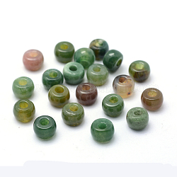 Perles d'agate indienne naturelle, rondelle, 8x5~6mm, Trou: 3mm