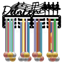 Спортивная тема железная вешалка для медалей настенная стойка для дисплея, 3-строчный, с винтами, танцор, человек, 130x290 мм