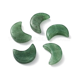 Perle avventurina verde naturale, mezza luna, 16x11~12x4~4.5mm, Foro: 1~1.2 mm