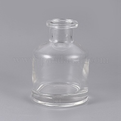 Bouteille d'aromathérapie de 50 ml, bouteille vide en verre de parfum, clair, 6.9x5 cm, capacité: 50 ml (1.69 oz liq.)