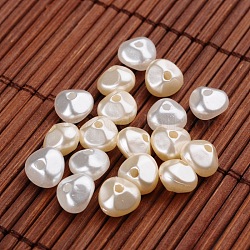 Pepite perle sintetiche imitazione di perle, colore misto, 8x8x6mm, Foro: 1 mm, circa 3120pcs/500g