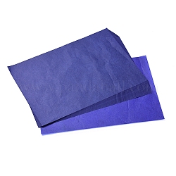 Papel de calco de transferencia de grafito negro, Rectángulo, azul medianoche, 30x21 cm, aproximamente 100 PC / bolso