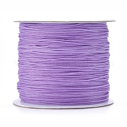 Fil de nylon, cordon de bijoux en nylon pour création de les bijoux tissés, support violet, 0.6mm, environ 142.16 yards (130 m)/rouleau