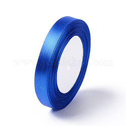 Single Face Satin Ribbon, Polyester Ribbon, Royal Blue, 1/2 inch(12mm), about 25yards/roll(22.86m/roll), 250yards/group(228.6m/group), 10rolls/group