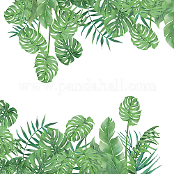 SUPERDANT Tropical Plant Wall Stickers Green Botanical Plant Branches Wall Stickers Leaves Braches Wall Stickers Peel and Stick Removable Vinyl Wall Decals for Living Room Home Decorations