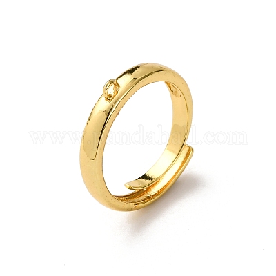 Ringbasis aus Messing&nbsp;KK-NH0007-13G-1