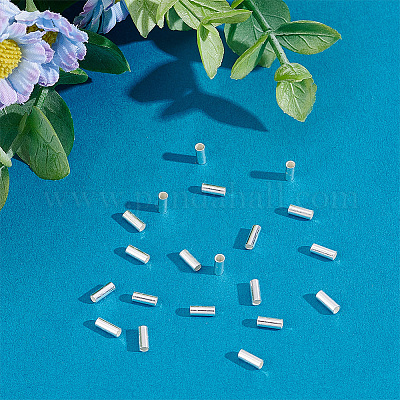 Wholesale PH PandaHall About 380pcs 6 Color 3 Styles 3mm Iron Brass Crimp  Beads Clamp End Crimp Cover Tube Beads for Jewelry Bracelet Making 