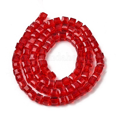 Chapelets de perles en verre&nbsp;GLAA-R041-6x6mm-03-1