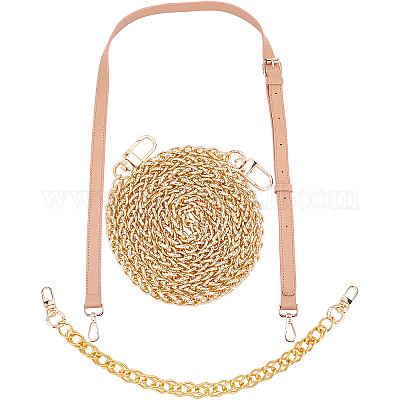 Purse Chain Gold Oval 7mm Crossbody Shoulder Strap for 