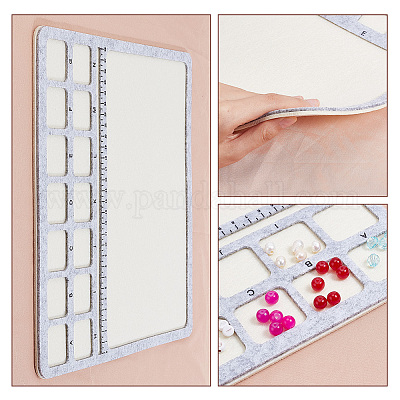 Designtafeln aus Filzperlen&nbsp;TOOL-WH0002-65-01-1