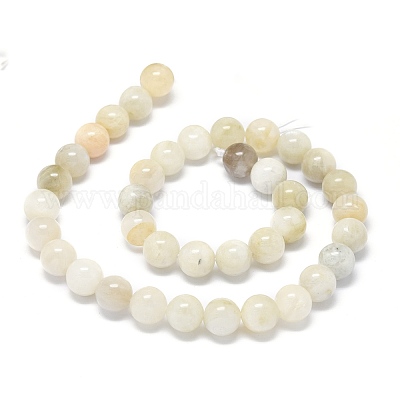 Natural Rainbow Moonstone Beads Strands, Round, 6mm, Hole: 0.8mm