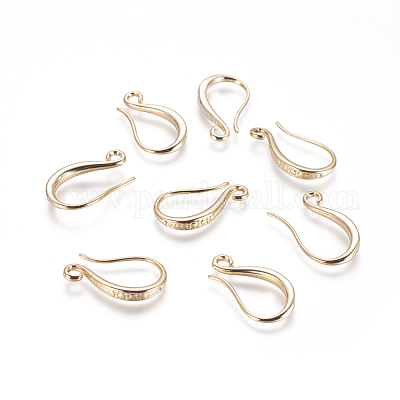 Ganci di orecchini in ottone&nbsp;KK-G365-17G-1