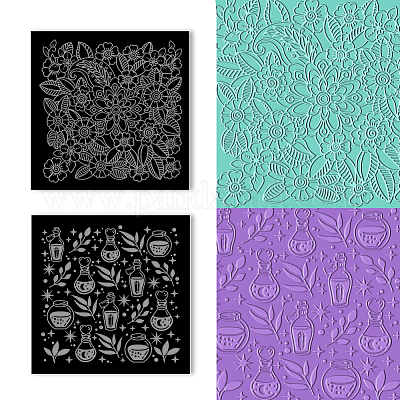 Mandala Pattern Polymer Clay Texture Stamp Sheets DIY Art Craft
