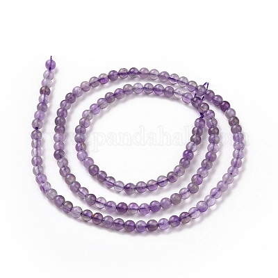 Chapelets de perles en améthyste naturelle&nbsp;G-N0215-02-3mm-1