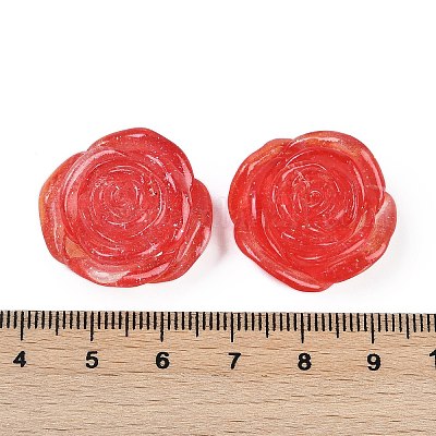 Cabochons en résine série fleur&nbsp;CRES-Q008-01H-1