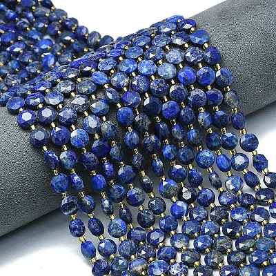 Natürlicher Lapislazuli Perlenstränge&nbsp;G-C116-A77-02-1
