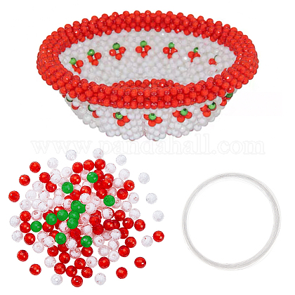 Kosmos Kit Tissage Perles & Laine Noël 2 En 1 - Cadre Bois Métier à Tisser Bracelets Enfants Dès 6 Ans - Créativité Fun