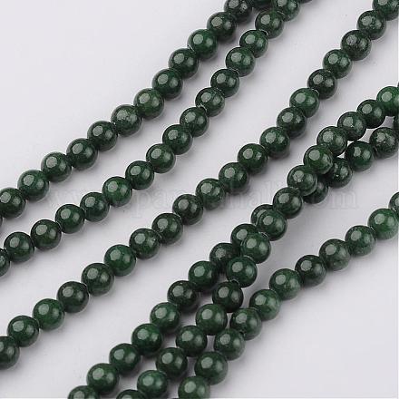 Mashan naturale fili di perle di giada G-K151-4mm-26-1