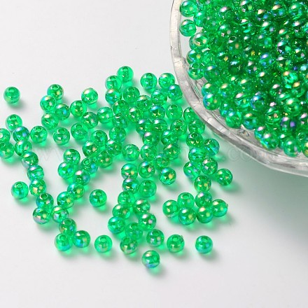 Eco-Friendly Transparent Acrylic Beads PL733-8-1