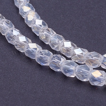 1 Strand Electroplate Glass Beads Strands X-EGLA-F001-B10-1