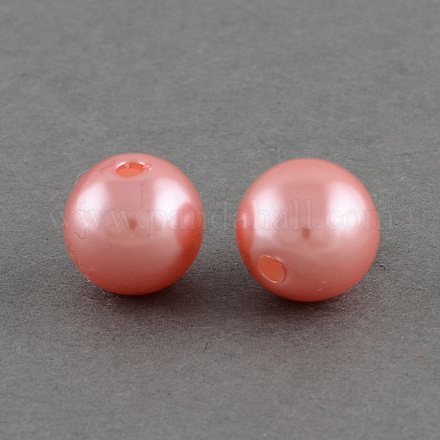 ABS Plastic Imitation Pearl Round Beads SACR-S074-10mm-A11-1