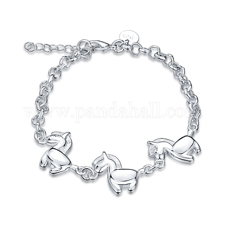 Laiton lien de cheval bracelets BJEW-BB17091-1