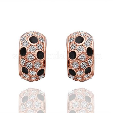 Awesome Design Tin Alloy Enamel Czech Rhinestone Stud Earrings For Women EJEW-BB13461-A-1