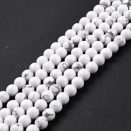 Chapelets de perle en howlite synthétiques G-E568-04A-1