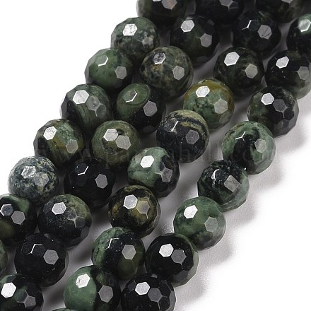 Chapelets de perles de jasper kambaba naturel G-E571-04A-1
