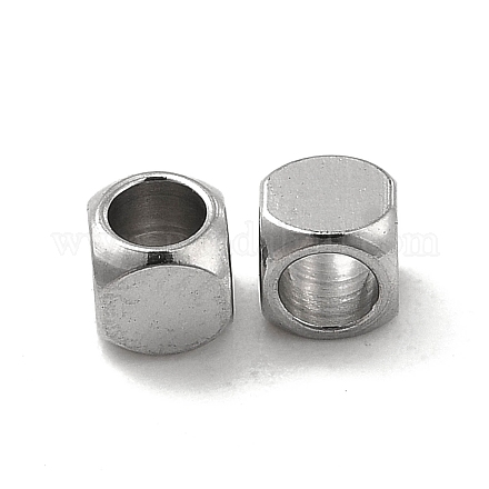 201 perles cubes en acier inoxydable STAS-P319-11B-P-1