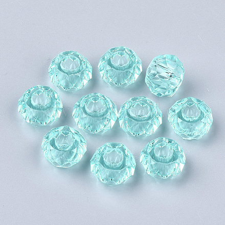 Des perles de résine transparentes RESI-T030-02G-1